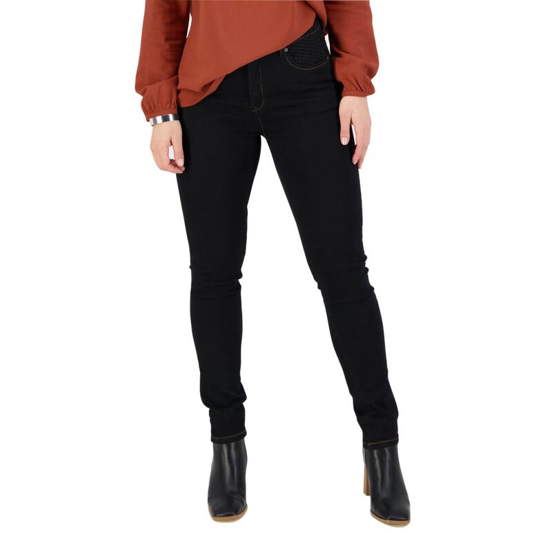Vassalli Basket Weave Skinny Leg Jean image number 0